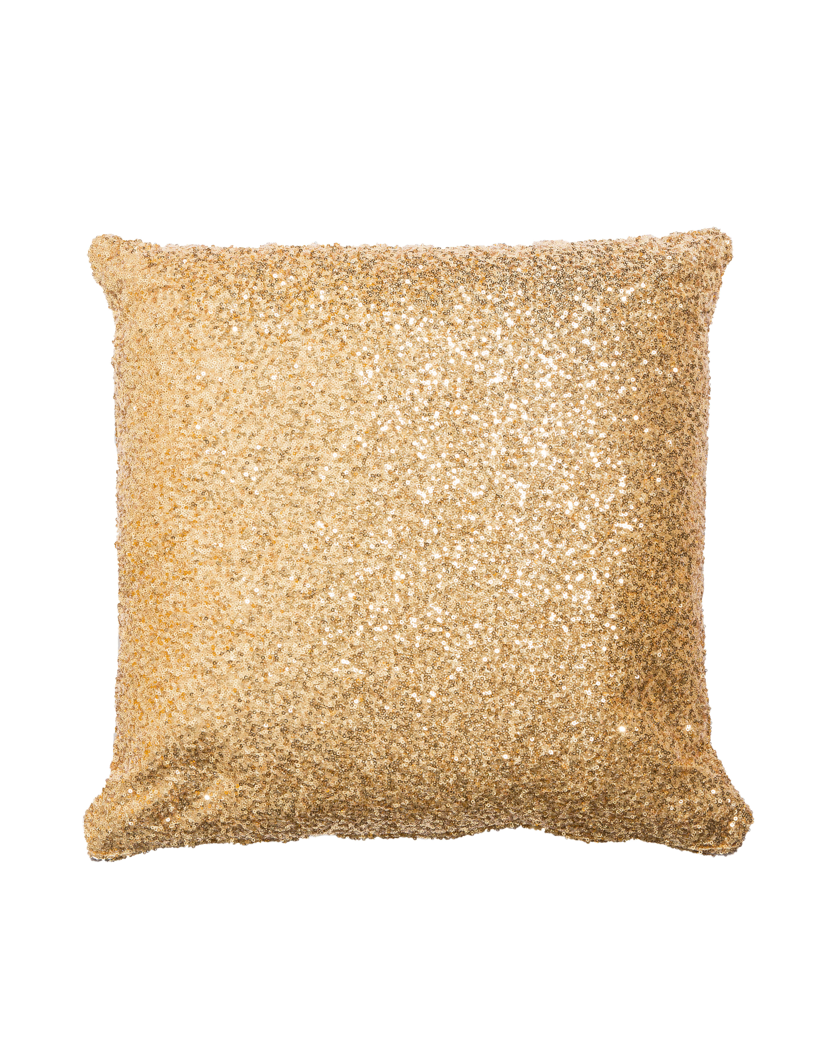 Gold Classic Sequin Pillow Carolina's Luxury Event Rentals