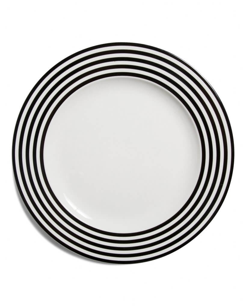 10" Pinnacle Stripe Plate Carolina's Luxury Event Rentals